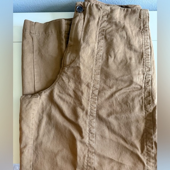 LOFT Tan Wide leg Trousers, Sz 14 - Picture 1 of 6